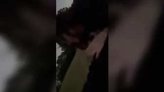 Sourpatchbratxx blows and fucks fan on golf course