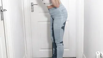 Peeing desperation before work full bladder