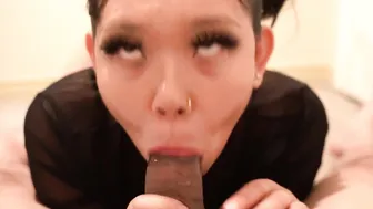 she let me finish on her face ( showing off position fellatio )