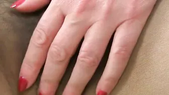 German older Kristine vibrators her bushy snatch