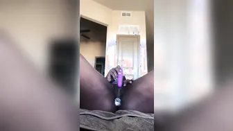 black dildo orgasm contractions with buttplug at two.29