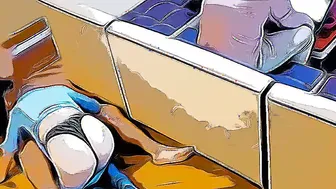 Young Beauty Ex-Wife Cheats on Hubby When He is Working inside Lapto NTR Animated Cartoon