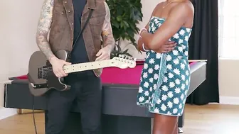 Ebony Kitty Cat Screwed by White StepBro