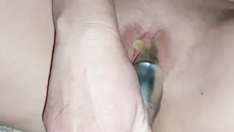 FunTimeAngel just having fun with my sex toy pose my holes gets ready for a cock