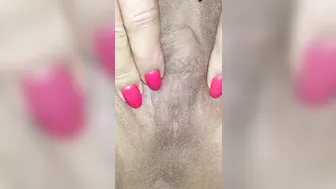 Nylon leaking cunt close up