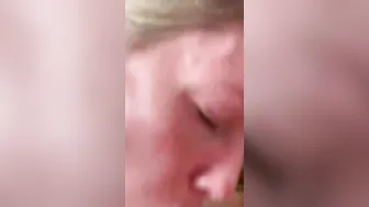 Closeup throatfuck ASMR - listen to the sounds her throat makes - PS my booty starts cramping at :50