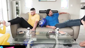 Crazy Sexy Assed Teenagers Step Daughters Set Up A Unique Celebration For Their Mature Guys For The Fathers Day