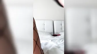 Cutie booty and cunt into stockings - I performance my charms and enjoy