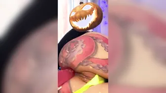 Halloween anal pumpkin butthole destroying