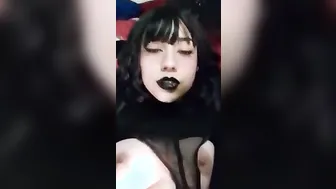 My african angel masturbates and touches herself very well