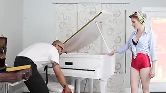 COUGAR is game for BONDAGE with SON-Redhead Babbi