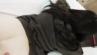 SisNeedsMe - Dark Haired small stepsister Rosalyn Sphinx getting plowed on the bed by stepbro point of view