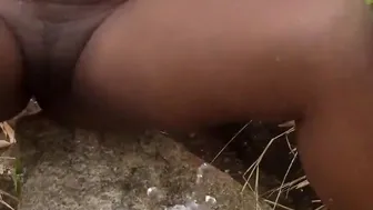 Washing snatch at the bush lake. pt one