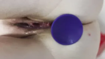 Anal Training: Stretching My Asshole with A Huge Booty Plut