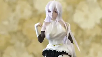 【MMD R-teenie SEX DANCE】HAKU SWEET TEMPTATION DELICIOUS BOOBS CRAZY HOT BUTT DANCE BABE 甘いお尻 [MMD R-18]