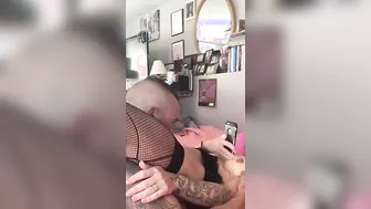 Britton face fucks Ericka until he give her a facial