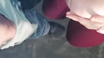 Fucking bbw inside the woods