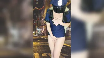 Clothes porn video – Beauty Cop’s Clothes Disappear While She Arrests Speeding Driver ENF Embarrassed Nude Female Police