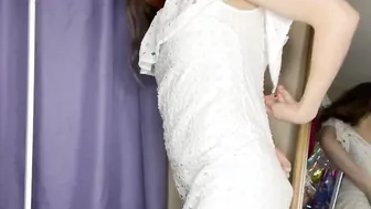 Trying on sundresses with out underwear for you (4K)