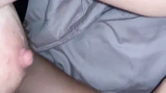 I masturbate my hubbys red penis until he ejaculates. Hand Job to cum sperm