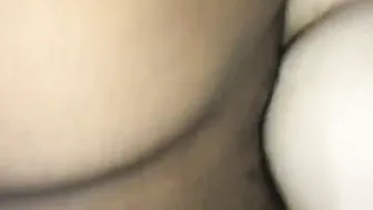 Cumslut getting a pretty pounding by gigantic african penis