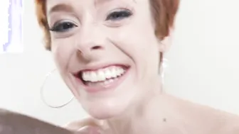 Slender Ginger Sidra Sage tackles 12 inches of big black cock