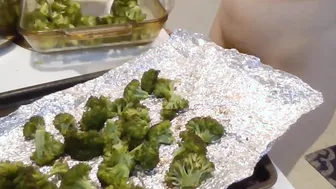 Roasted Broccoli with the Hairiest Woman on Earth Nude inside the Kitchen Episode 35