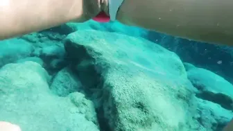 I go diving with my Booty Plug (Anal Toy swimming)