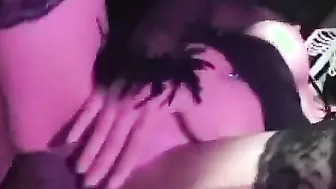 Turned On latin lovers celebrating Halloween with anal sex