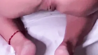 Halloween swallowing cum from Dracula