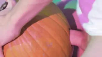 Pumping porn video – Interracial Pumpkin Pumping - Halloween Unique