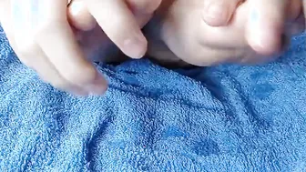 feet bondage. sluts with crossed fingering rubs toes with oil