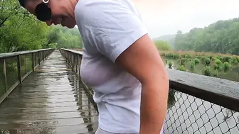 Soaking leaking into white pants