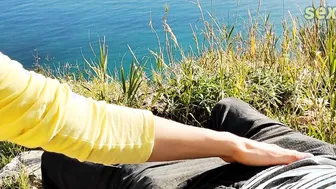Bombshell Student Jerks Me Off On A Bench Inside A Outdoors Park