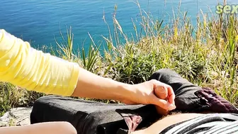 Bombshell Student Jerks Me Off On A Bench Inside A Outdoors Park