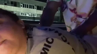 ADORABLE WHITE CHICK GETTING BONED ROUGH INSIDE THE OUTDOOR BY THE BROOKLYN BRIDGE