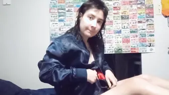 Striptease; enjoy my titted as I grope myself