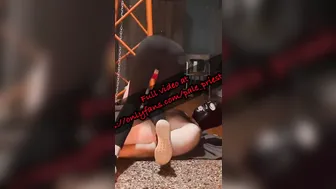 My faithful sub also served me as an exercise mat 