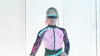 Alternative Halloween inside Space with gymnast Ella Elastic