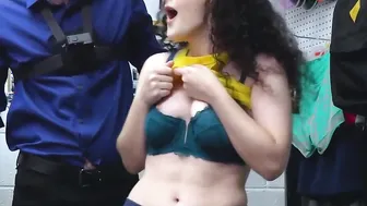 Big Titted 18 yo thief Lyra Lockhart receives anal punishment by a mall cop
