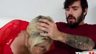 Milf Snoozes Son Whips His Penis On Her