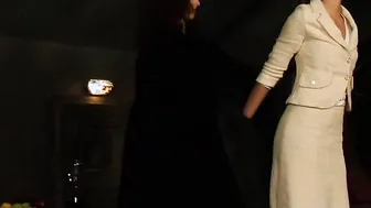 Dyke Sub Into Fetish Bound Up And Whipped By Dominant Lover