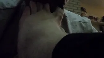 Worshiping kinky toes and soles blowing foot