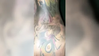 Thin african take cock into Hawaii on balcony