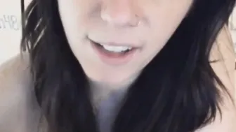 Sexy Lady With Natural Tits Rides Huge Dildo