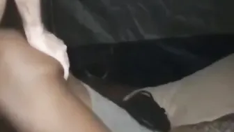 Black trying a white boy out