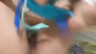 Hispanic milf shows off masturbates and fucks on the beach