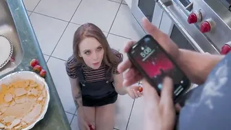 Cake Stealing Small Eighteen Threatened And Fuck