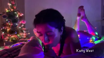 New Years pov Oral Sex and Cum Drink for Falcon Al
