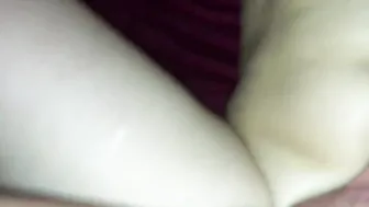 Long Clitoris Hotwife with Christmad boy dildo hubby films
